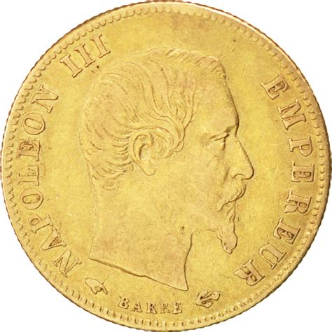 Second Empire Francs Or Napol On Iii T Te Nue Grand Module