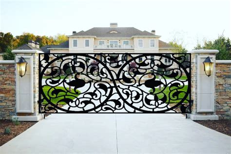 Entrance Modern Metal Gate | HSS Metal Frame | Metal Security and Main ...