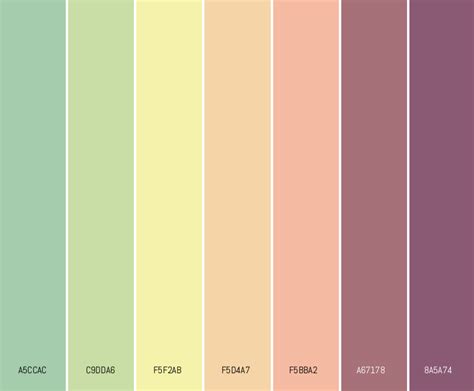 Pastel Fall Scheme Pastel Color Palettes