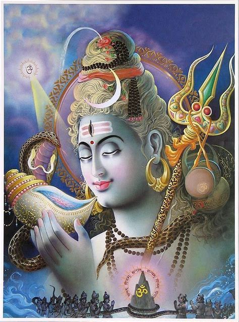 Neelkanth Shiva Drinking Poison Poster Neelkanth Shiva Lord Siva