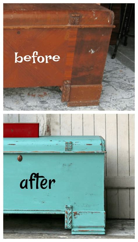 Before And After Cedar Chest Makeover Cedar Chest Redo Chest