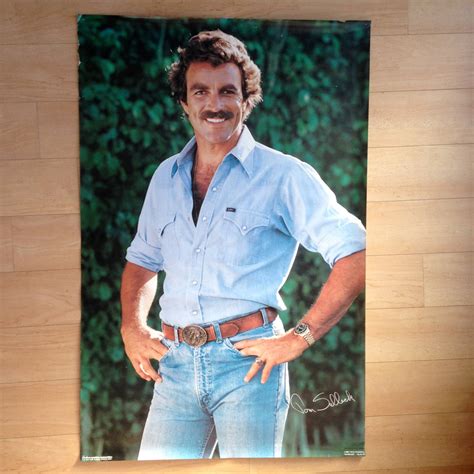 1980's Vintage Tom Selleck Poster by TheHighwayThrifters on Etsy