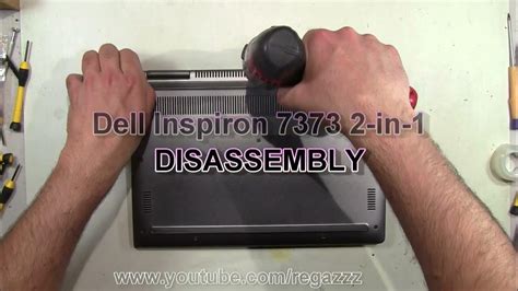 Dell Inspiron 7373 2 In 1 Take Apart Partial Lower Base Disassembly