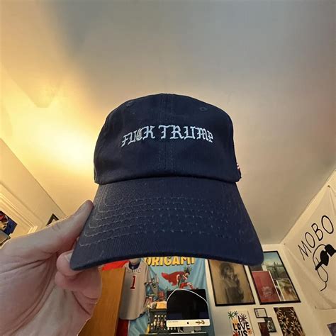 FUCK TRUMP Hat By Seasons Caps Adjustable Depop