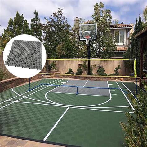 Wanhe X Basketball Interlocking Sports Court Tiles For Backyard