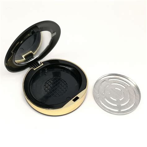 Plastic Empty Eyeshadow Case Blusher Case Round Powder Cosmetic Compact