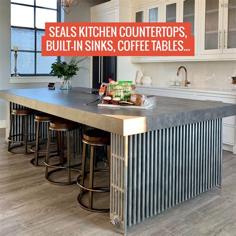 H-SEAL Concrete COUNTERTOP / WORKTOP Sealer | Food Safe | HIGH Temp
