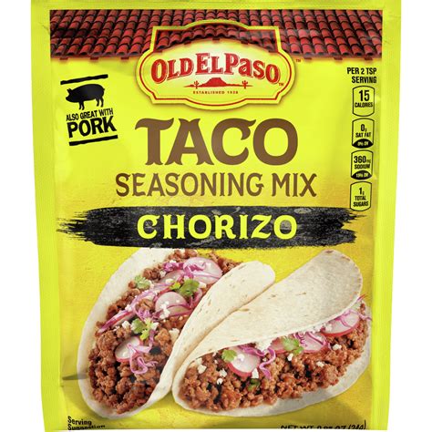 Old El Paso Chorizo Taco Seasoning Mix Oz Walmart Walmart