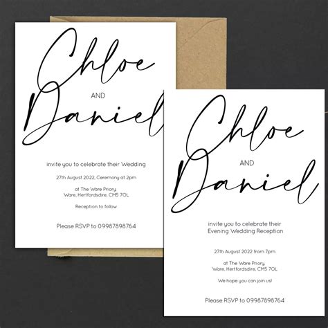 Black And White Wedding Invitations Online | cityofclovis.org