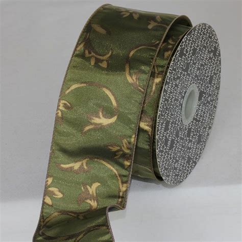 The Ribbon People Olive Green Wired Craft Ribbon X Yards Michaels