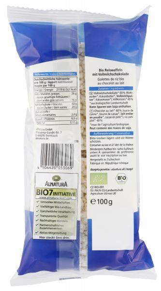 Alnatura Schoko Reiswaffeln Vollmilch Online Kaufen Bei Combi De