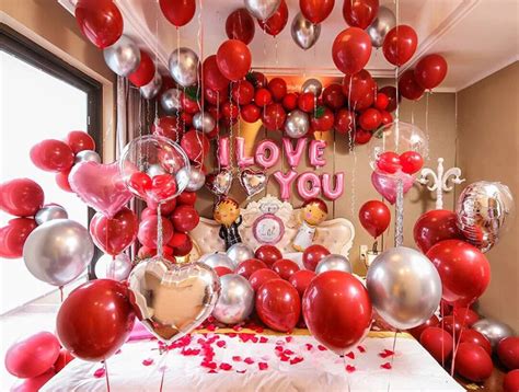 Luxury Foil Balloon Set Decoration For Wedding Proposals For Couple