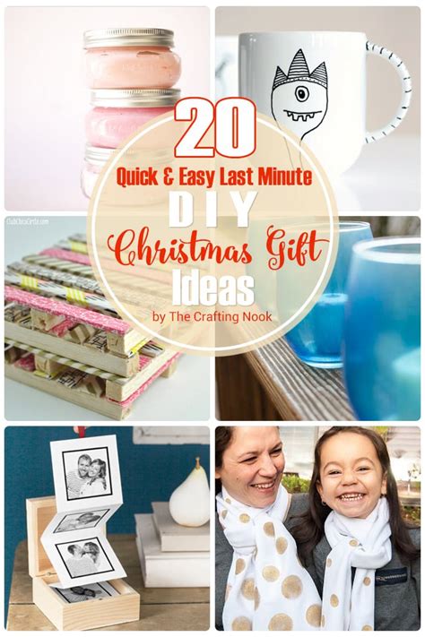 20 Quick & Easy Last Minute DIY Christmas Gifts | The Crafting Nook by ...