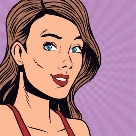 Sexy Blonde Woman Comic Pop Art Twinkle With One Vector Image