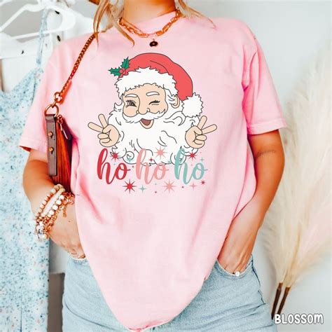 Comfort Colors® Christmas Retro Santa Shirt Ho Ho Ho Shirt Etsy