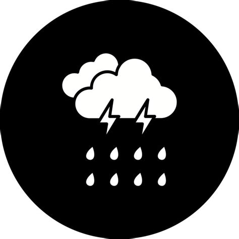 El Icono De La Tormenta Vector Premium