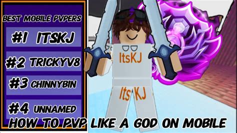 How To Pvp Like A God On Mobile Roblox Bedwars Youtube