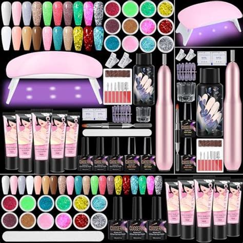 Amazon Clara Colors Poly Gel Nail Kit Colors Clear Jelly Nude