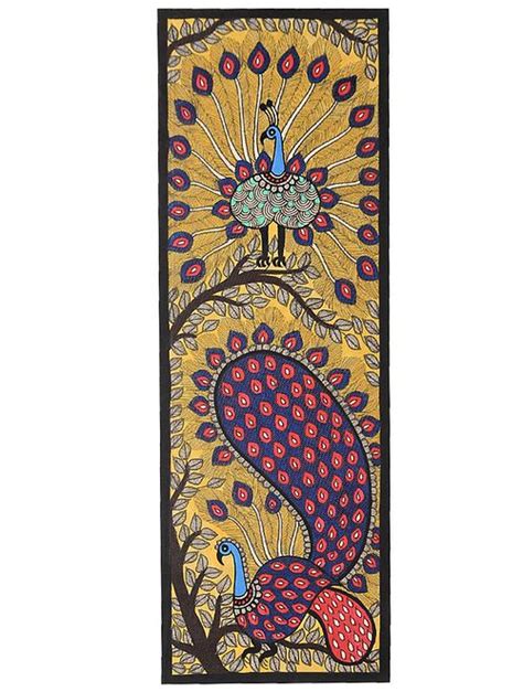 Buy Peacock Madhubani Painting In X In Online At Jaypore