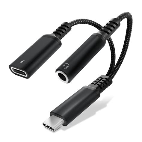 Usb Adapterkabel Usb C Auf 3 5mm Klinke Kopfhörer Mit Ladefunktion