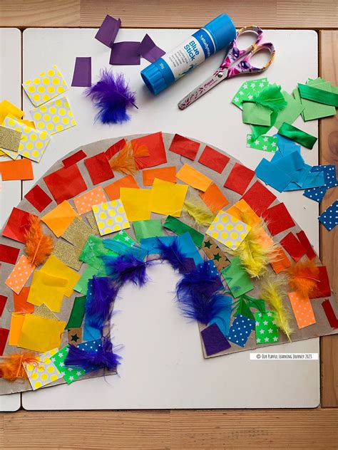 Rainbow Collage Craft For Kids