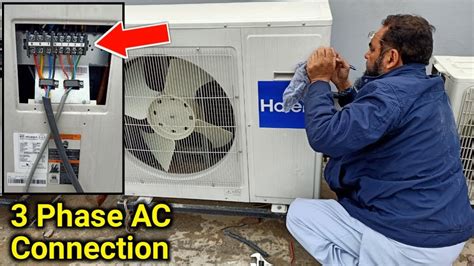 3 Phase Air Conditioner Wiring Connection In Urduhindi Youtube