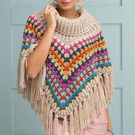 Ravelry Cowl Neck Poncho By Simone Francis Crochet Poncho Free Pattern Crochet Poncho