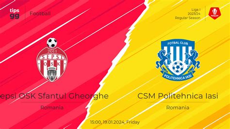 Sepsi Osk Sfantul Gheorghe Vs Csm Politehnica Iasi Prediction