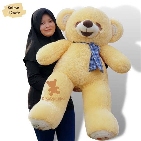 Jual Boneka Beruang Teddy Bear Smiling Eyes Jumbo Super Besar Shopee