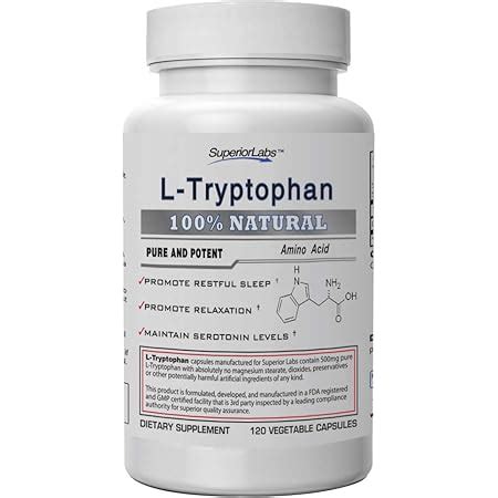 Amazon Now Supplements L Tryptophan Mg Encourages Positive