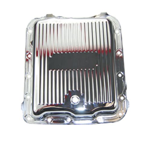 7599 Transmission Pan Chevy 700r4 Finned Chrome Steel Specialty