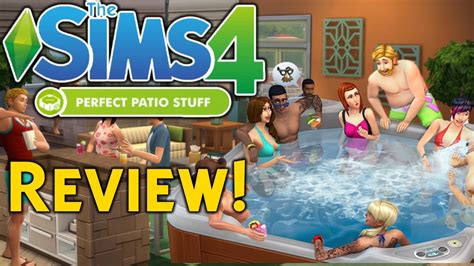 The Sims 4 Perfect Patio Stuff Review Woohoo In A Hot Tub YouTube