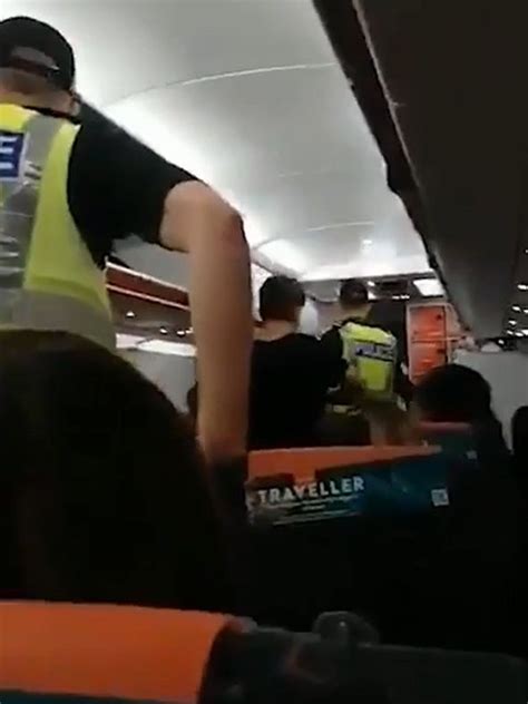 Easyjet News Police Escort Aggressive Passenger Off Plane For