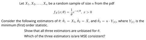 Solved Let X X Ldots X N Be A Random Chegg