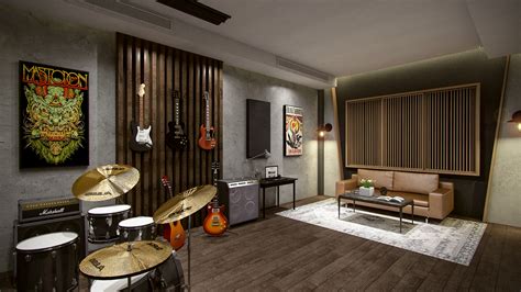 Music Studio Interior Design | Nahawi Design Studio - Interior Design ...