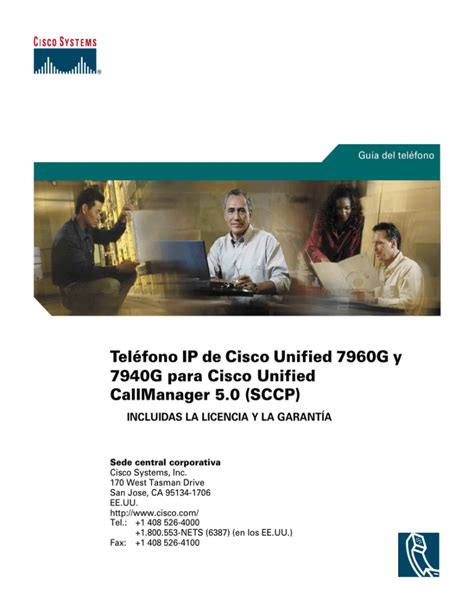 Guía del teléfono IP 7960G 7940G de Cisco Unified para Cisco