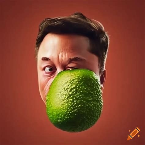 Elon Musk Depicted As An Avocado On Craiyon