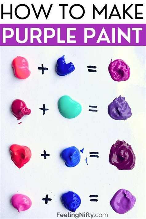 How To Make Purple Color { 15 Mixes For Vibrant Shades } In 2024 Color Mixing Chart Acrylic