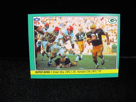 Ct Bart Starr Green Bay Packers Fleer In Action Cards Of