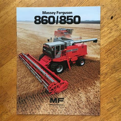 Massey Ferguson 850 860 Combine Sales Brochure 3864038943