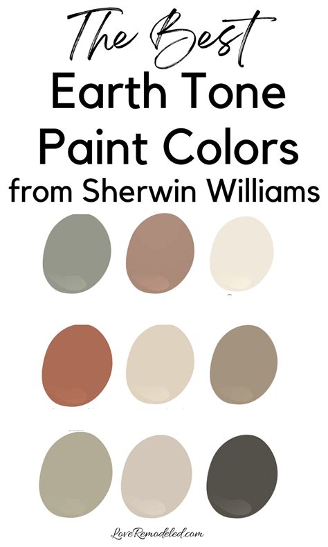 Sherwin Williams Earth Tone Paint Colors In Earth Tones Paint