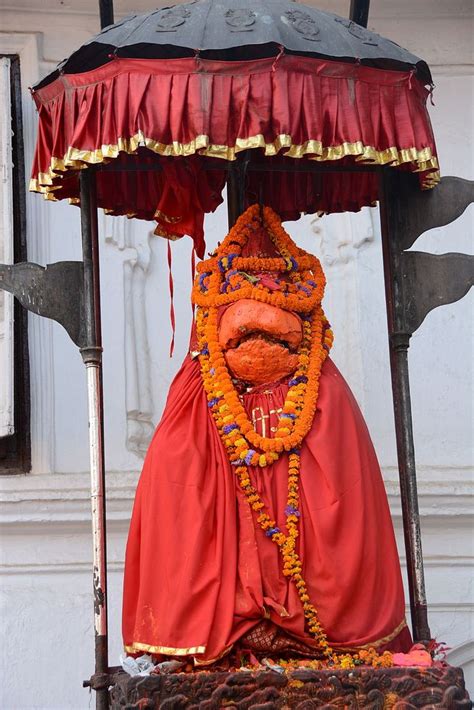 Hanuman Idol At Hanuman Dhoka Kathmandu Durbar Square Hanuman