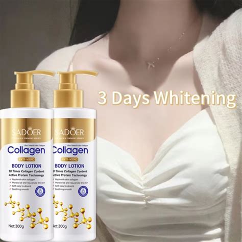 Sadoer Collagen Whitening Body Lotion 300g Anti Wrinkle Essence Body