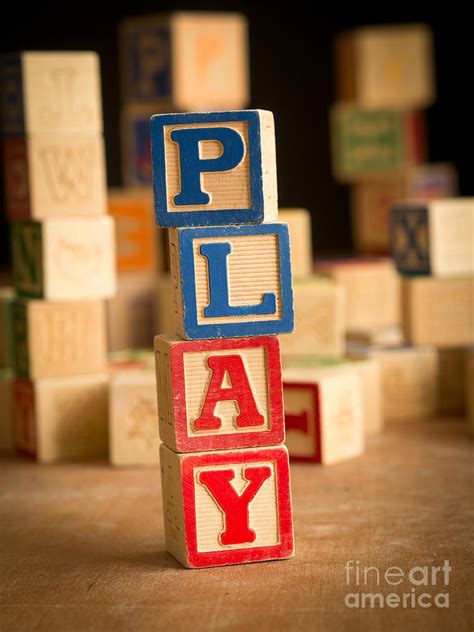 Play Alphabet Blocks Photograph By Edward Fielding