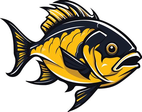 Yellowtail Fish Mascot Illustration 49268343 Vector Art at Vecteezy