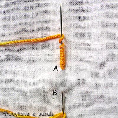 How To Do The Bullion Knot Sarah S Hand Embroidery Tutorials