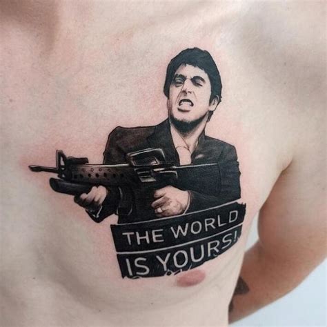 Tony Montana Scar Face Tattoo Hypnotic Tattoo Las Vegas Tattoos Hot