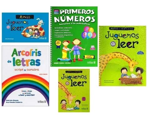 Pack Arcoíris Juguemos A Leer Primeros Números Rimas Trillas Envío gratis