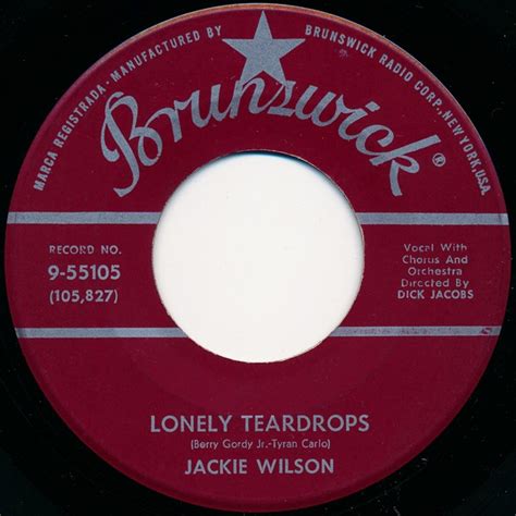 Jackie Wilson – Lonely Teardrops (1958, Gloversville Pressing, Vinyl ...