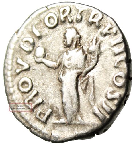 Lucius Verus Silver Denarius Providentia With Globe Rome Ric 463